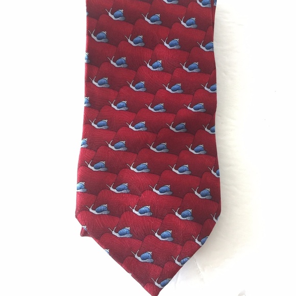 Nature Conservancy Maroon Giant Land Snails Tie - Picture 4 of 8